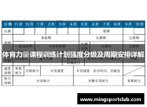 体育力量课程训练计划强度分级及周期安排详解